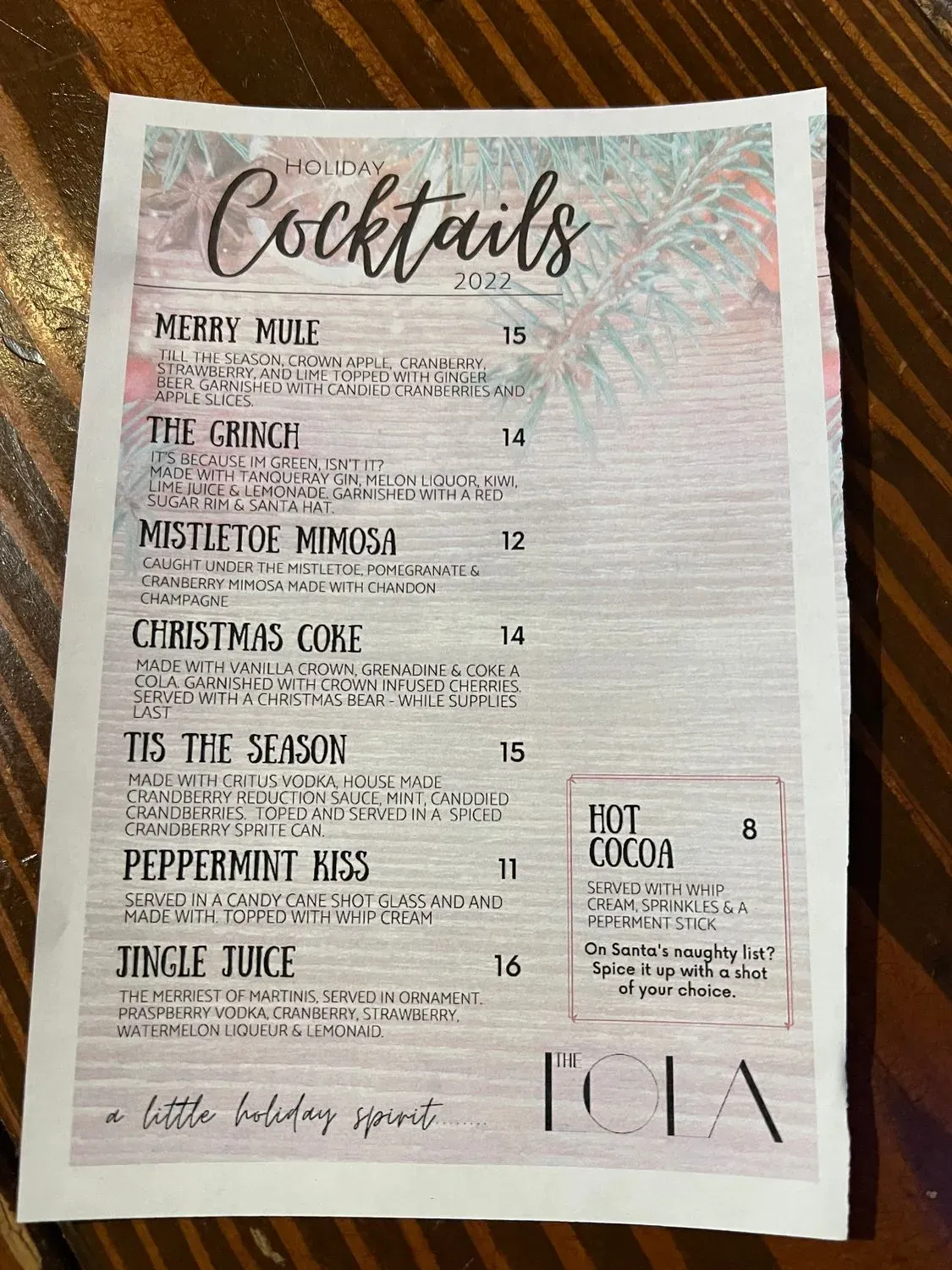 Menu 5