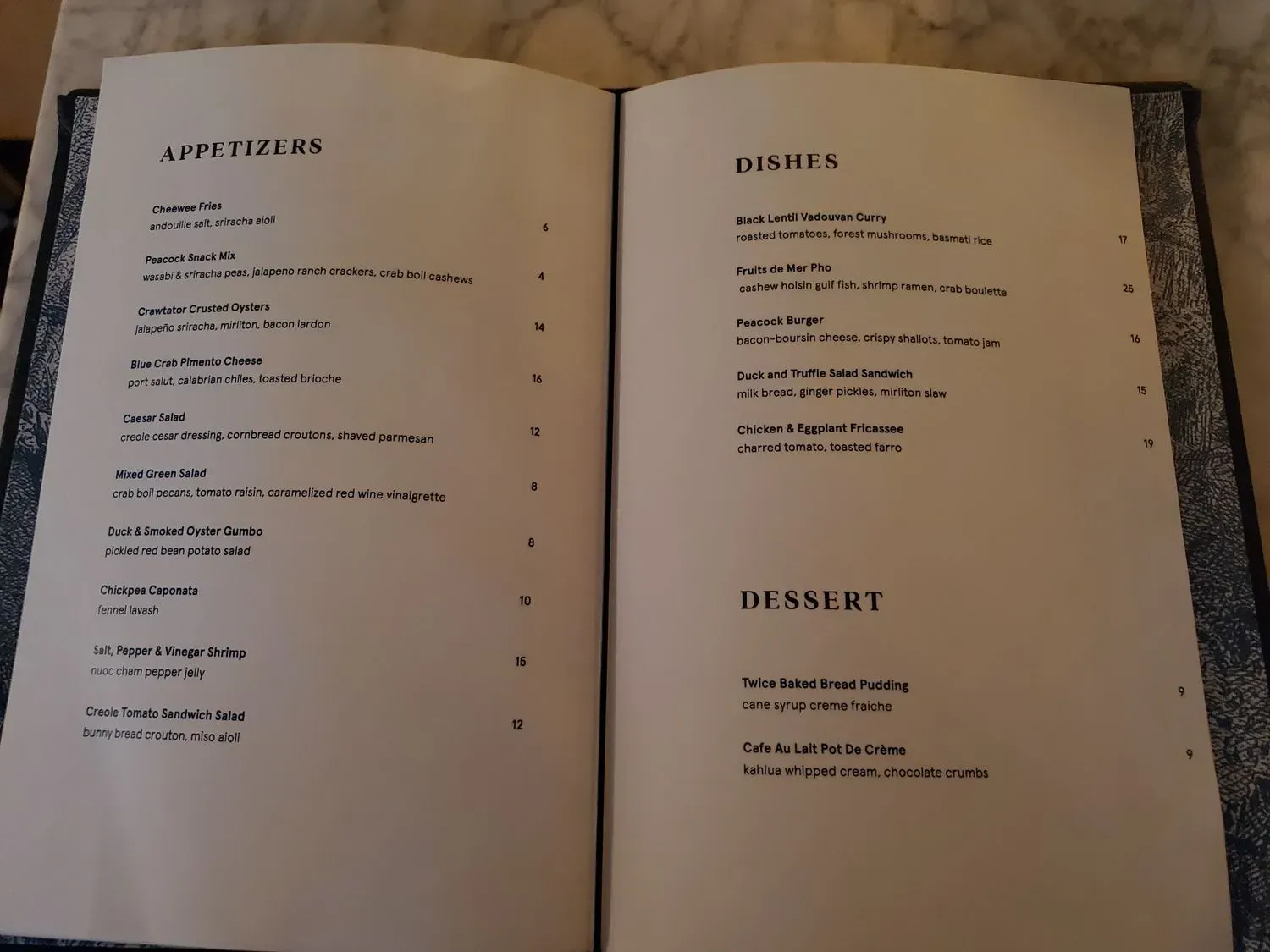 Menu 1