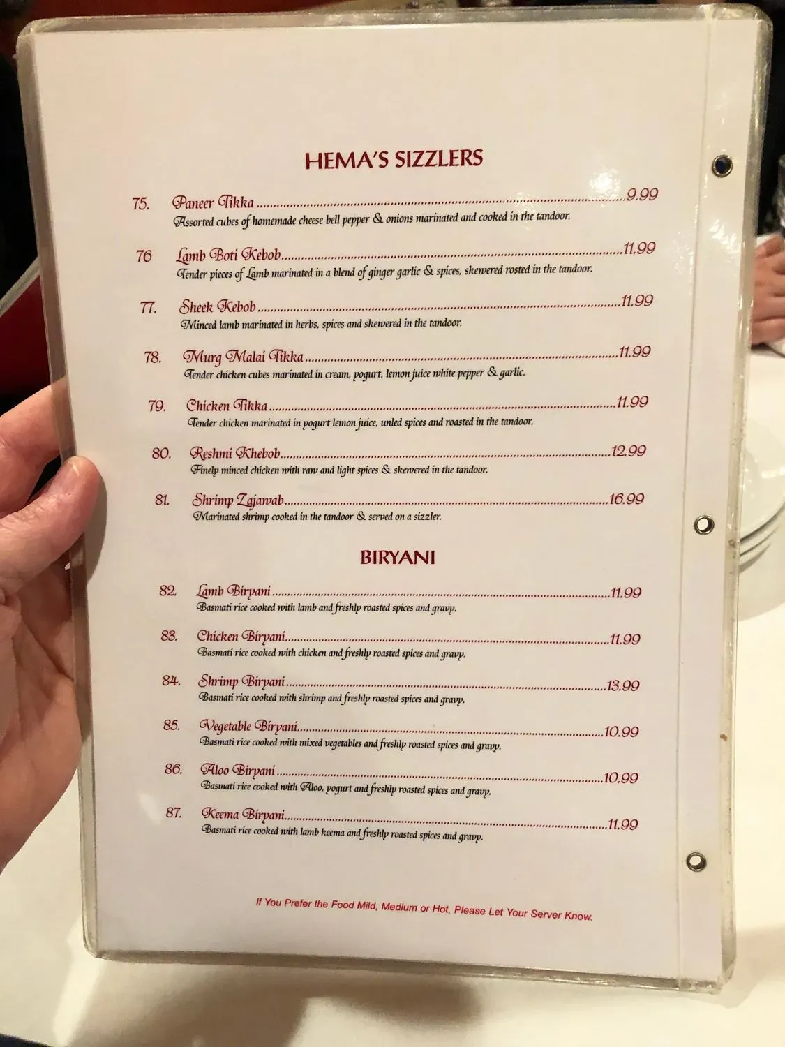 Menu 1