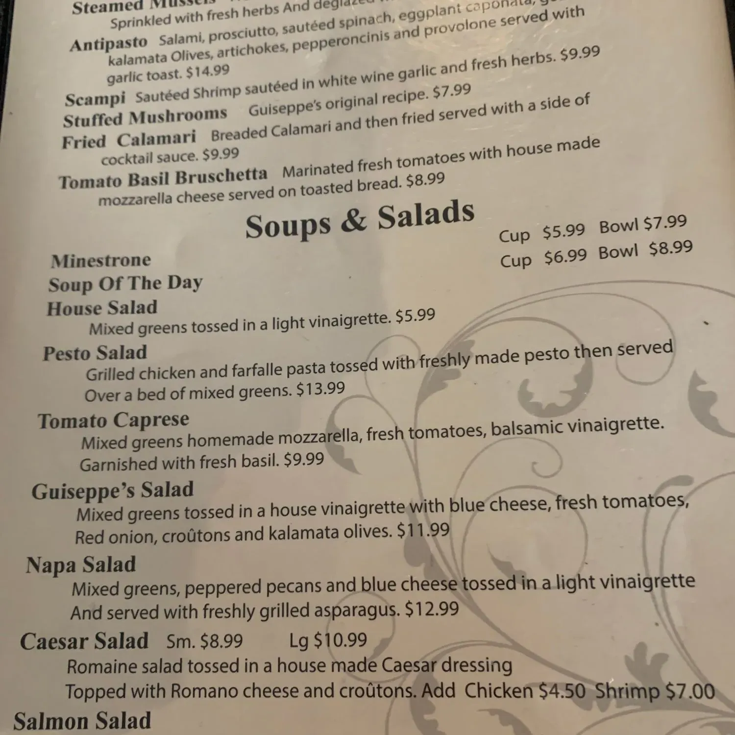 Menu 2