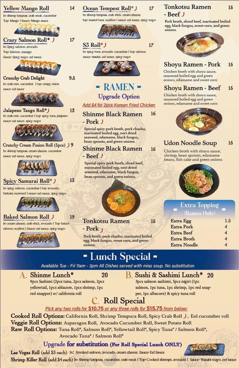 Menu 2