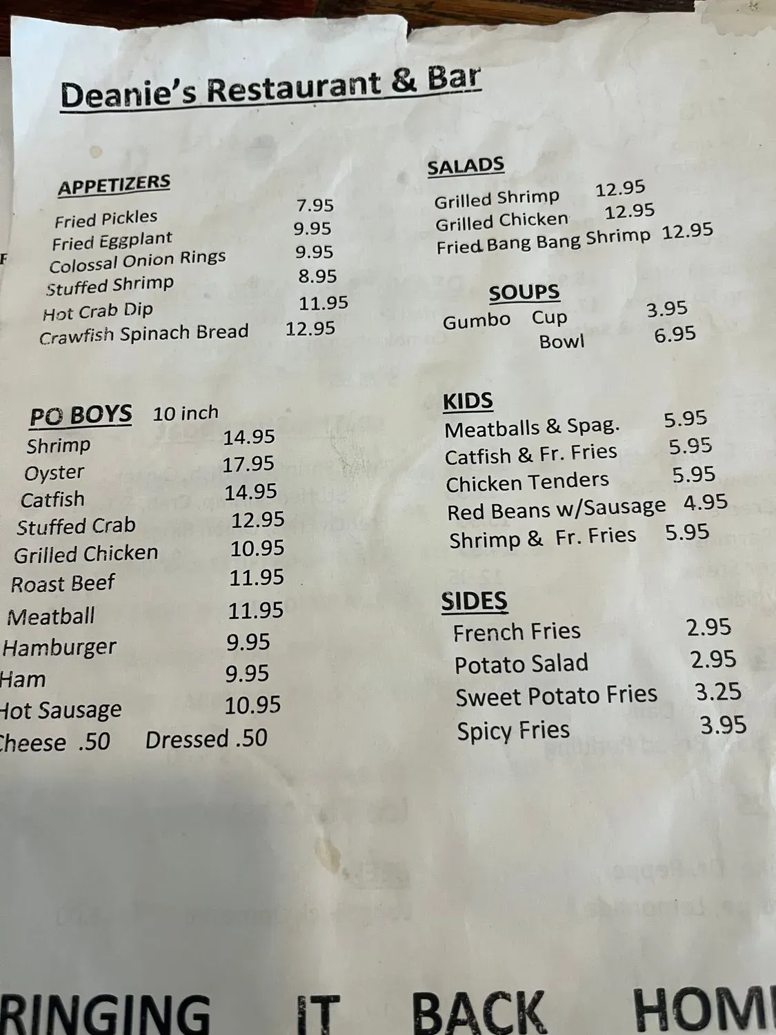 Menu 4