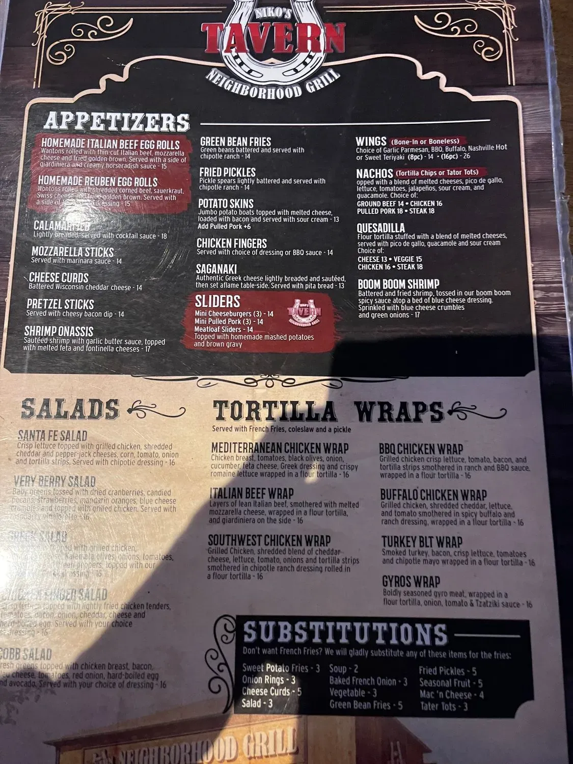 Menu 5