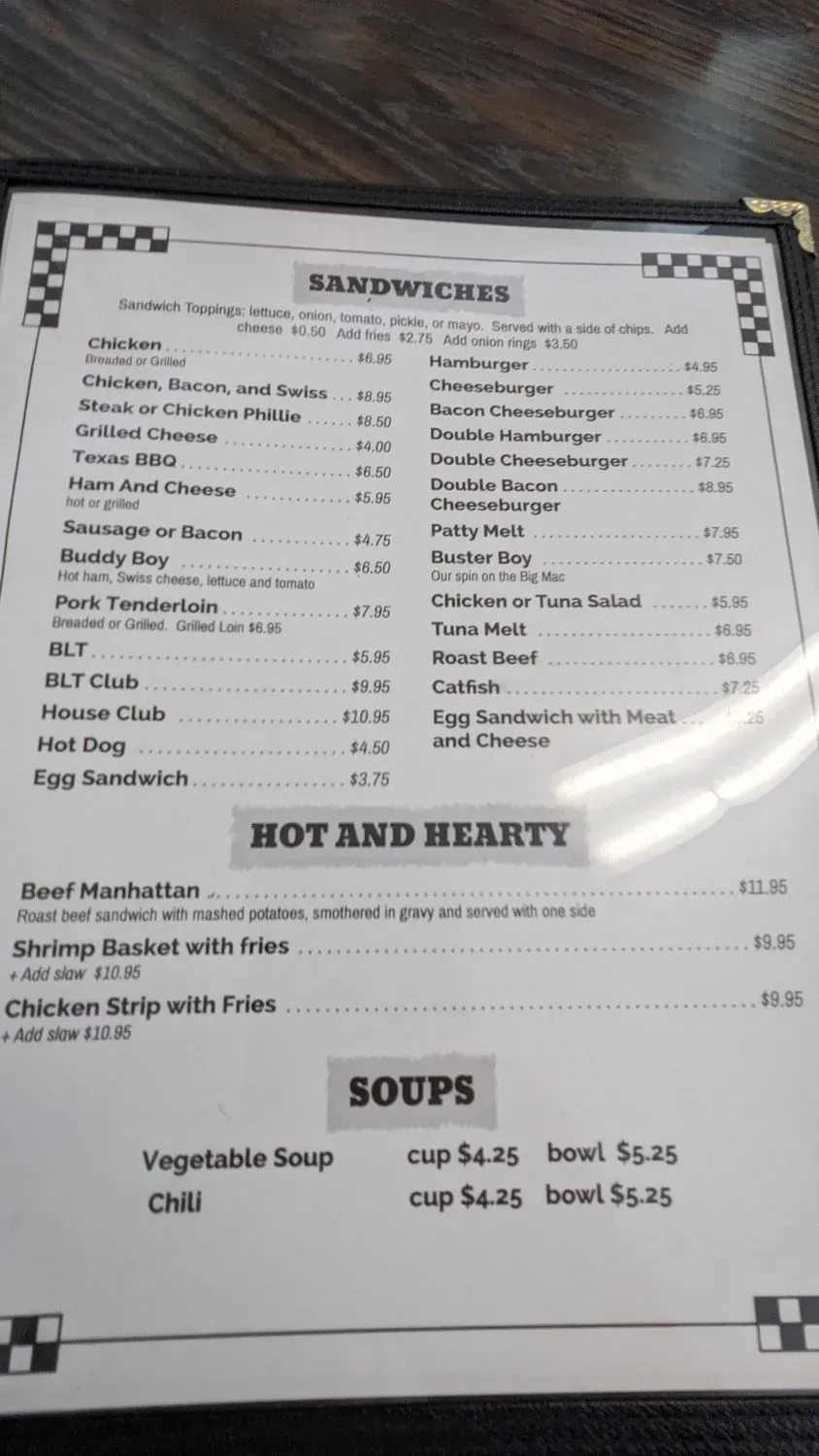 Menu 5