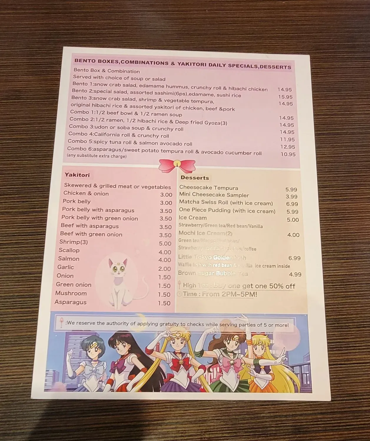 Menu 5