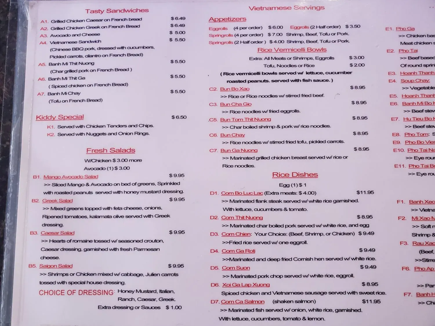 Menu 2