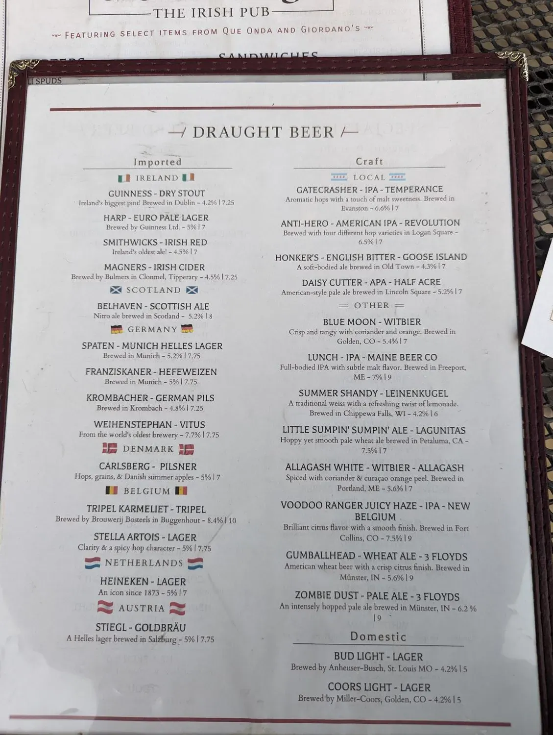 Menu 2