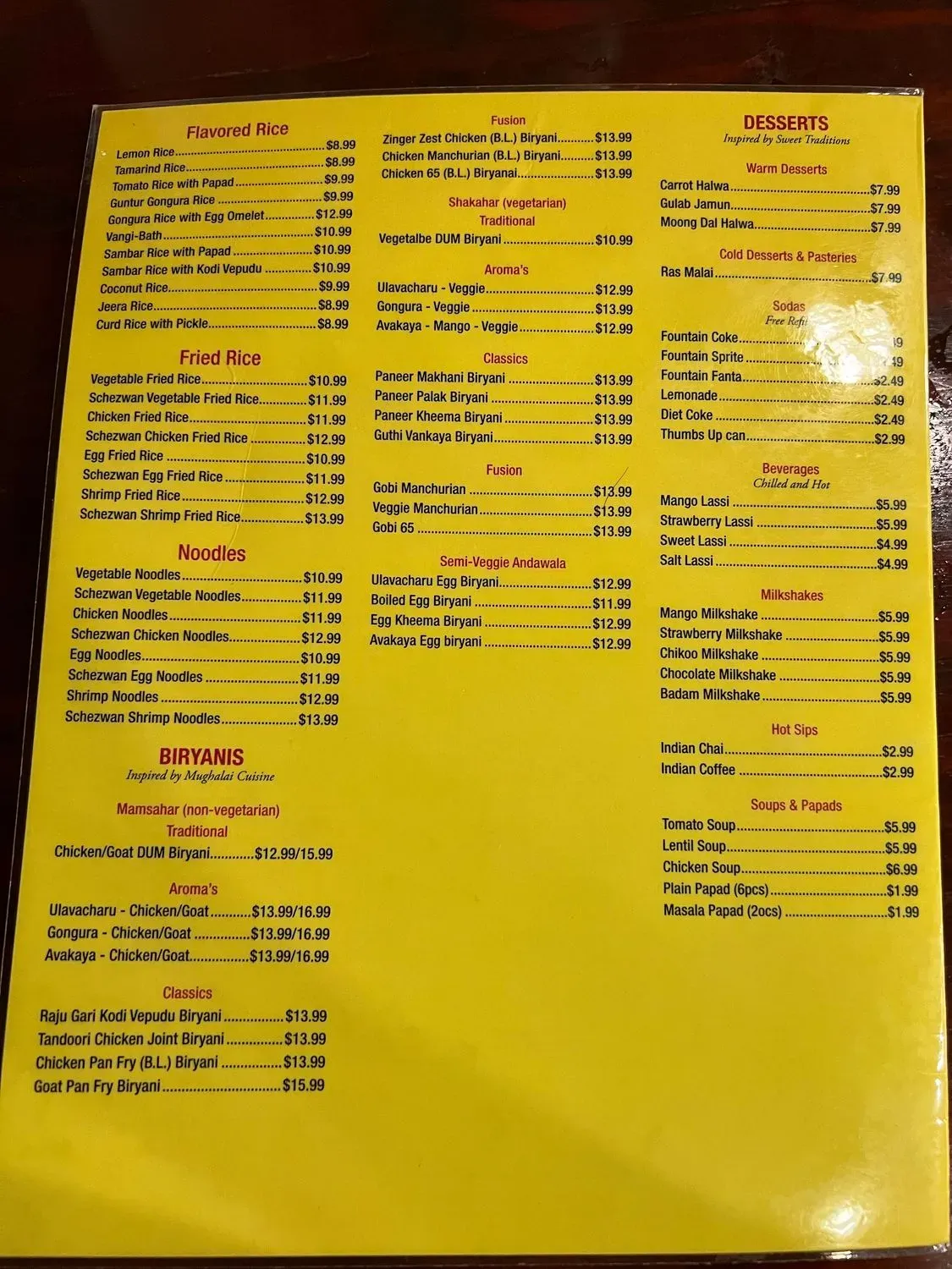 Menu 1