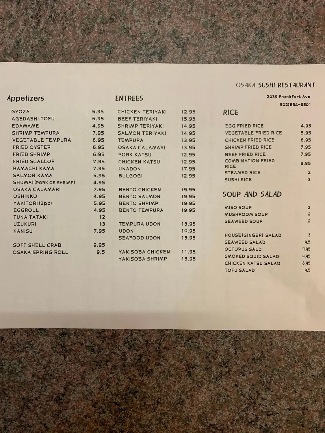 Menu 2