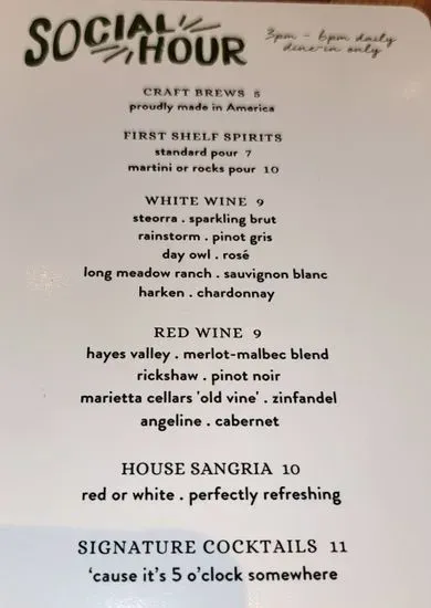 Menu 5