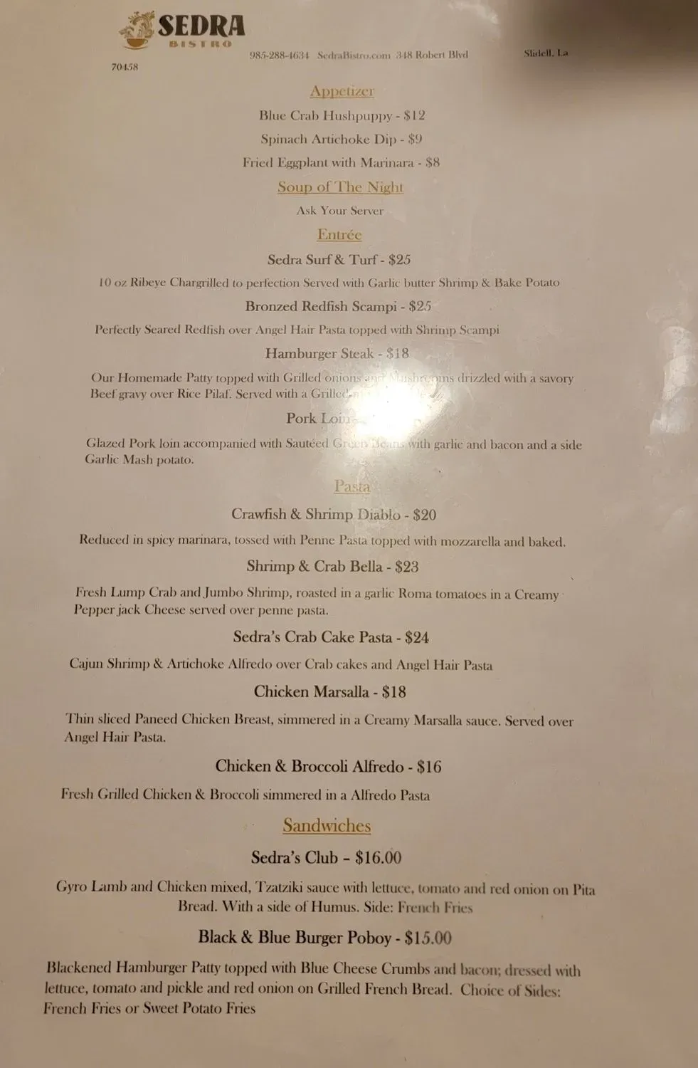 Menu 4