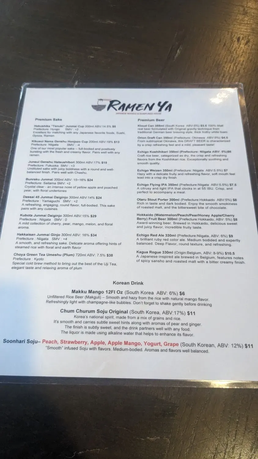 Menu 5