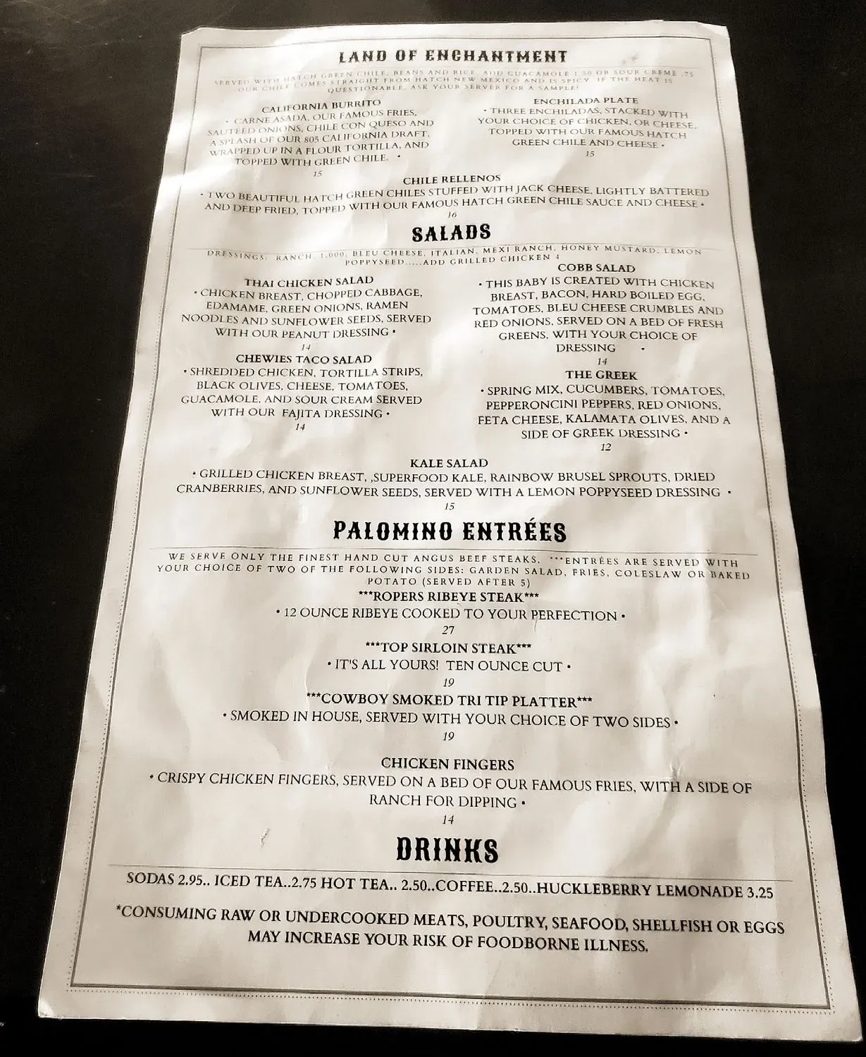 Menu 1