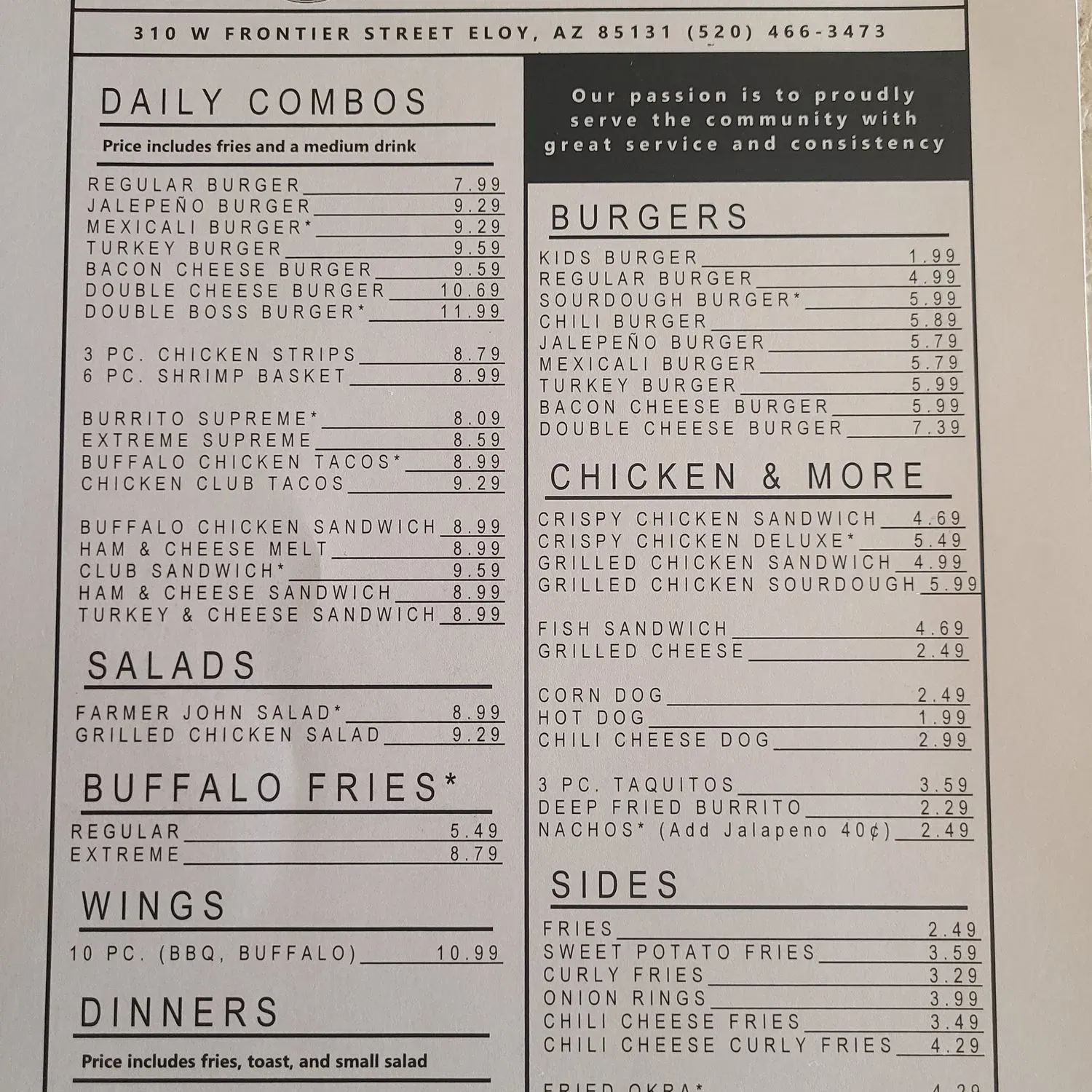 Menu 1