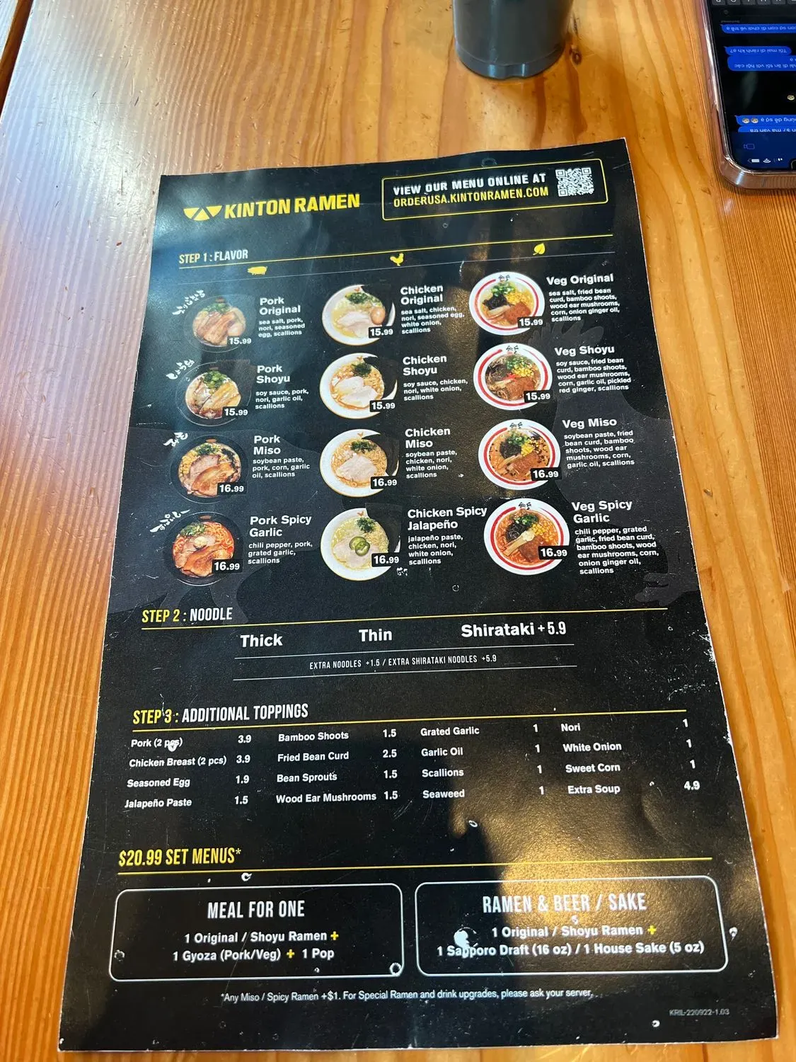 Menu 5