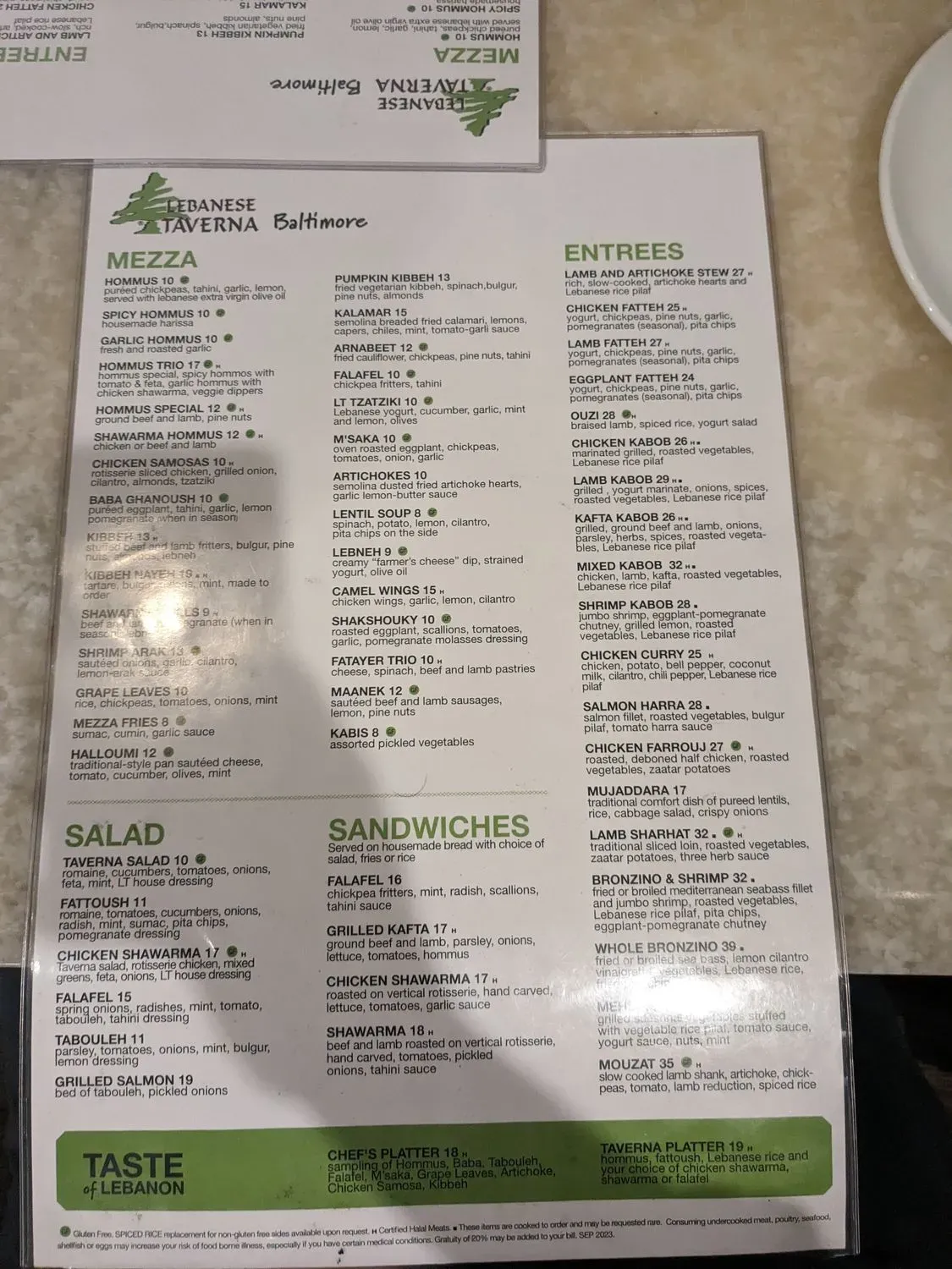 Menu 4