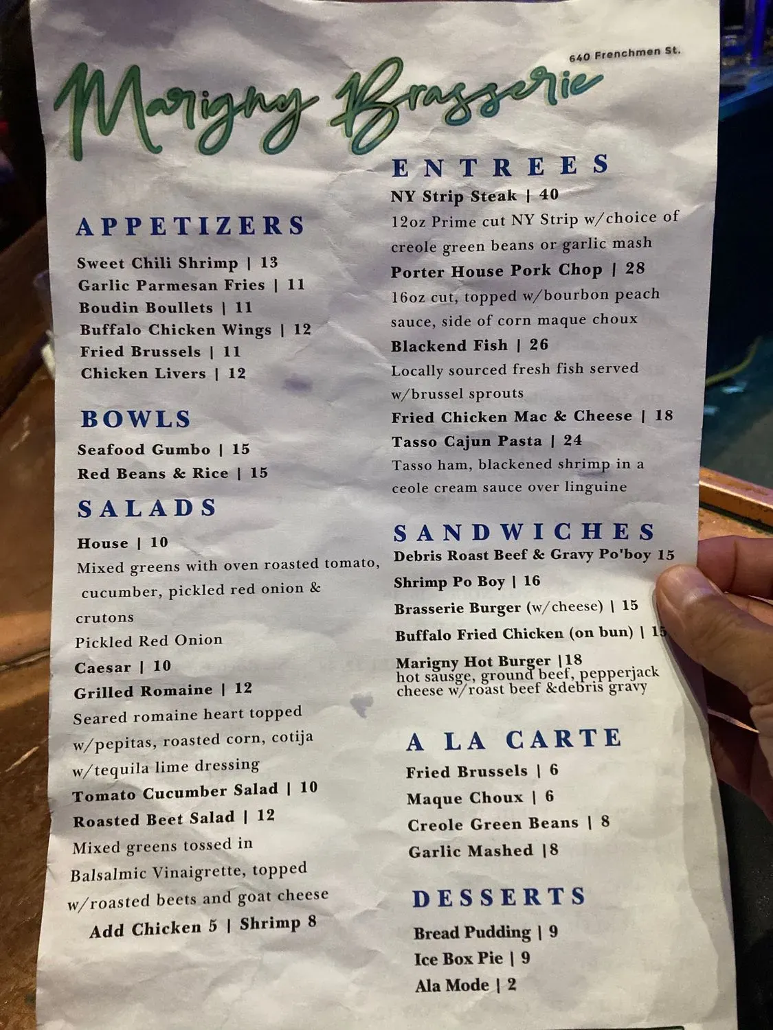 Menu 3