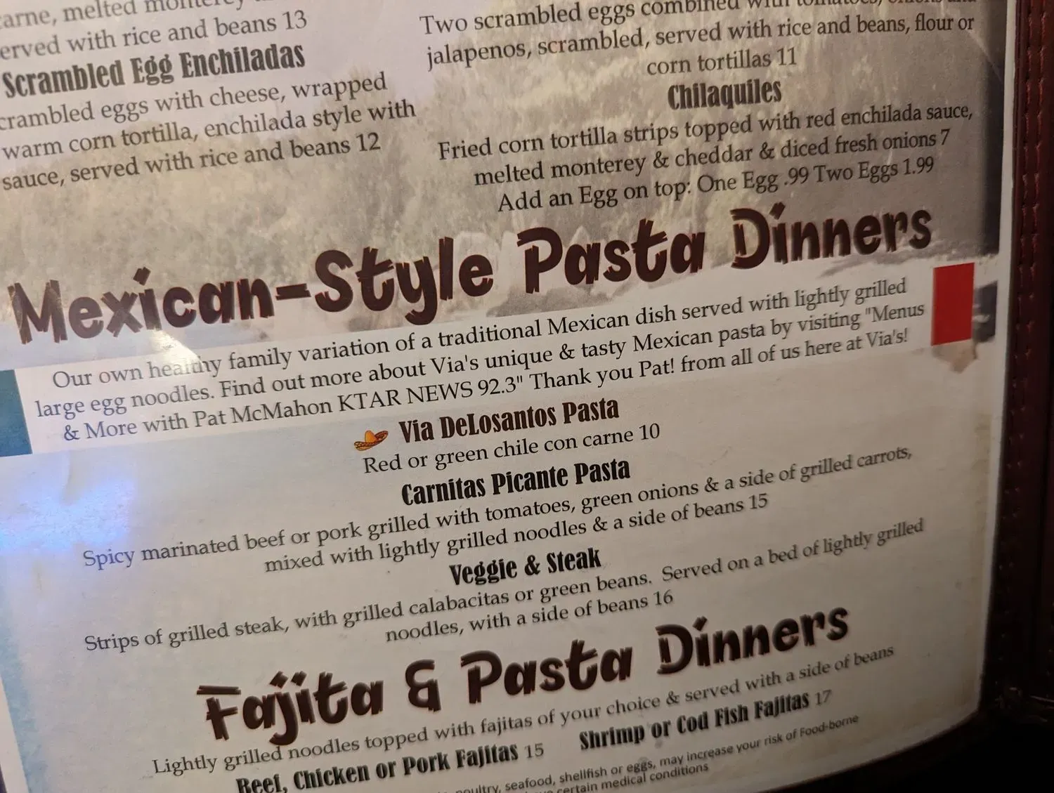 Menu 5