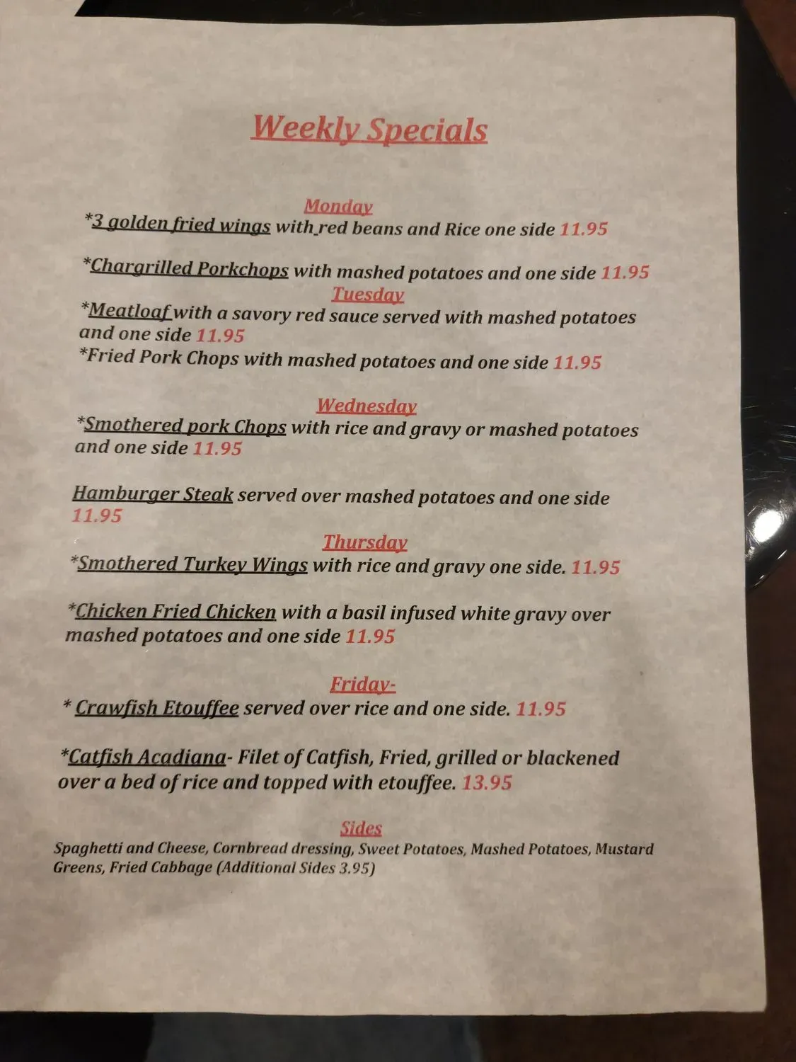 Menu 1