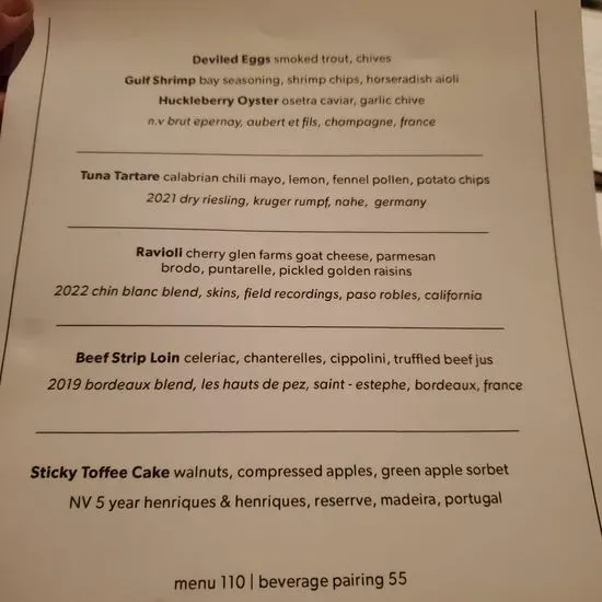 Menu 2