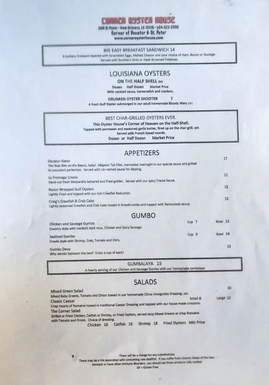 Menu 5