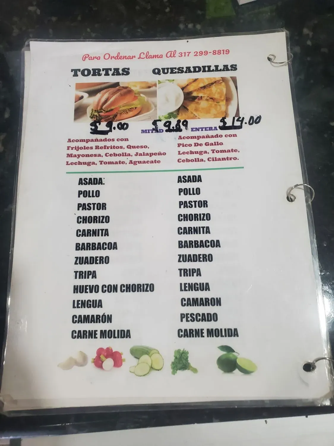 Menu 5