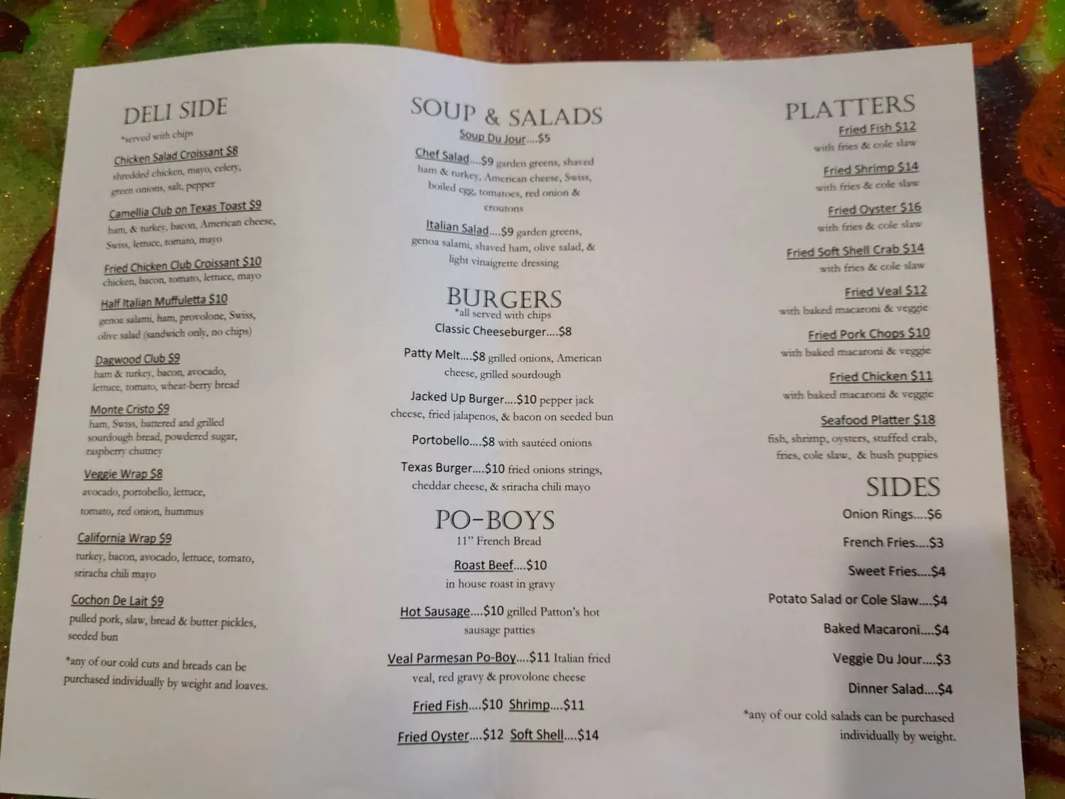 Menu 3