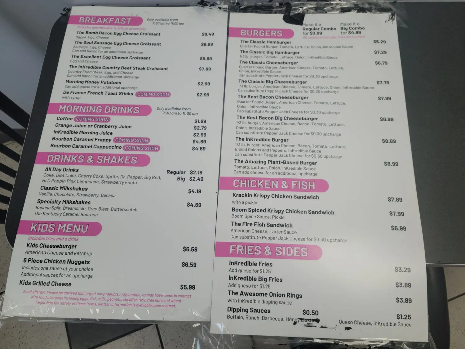 Menu 1