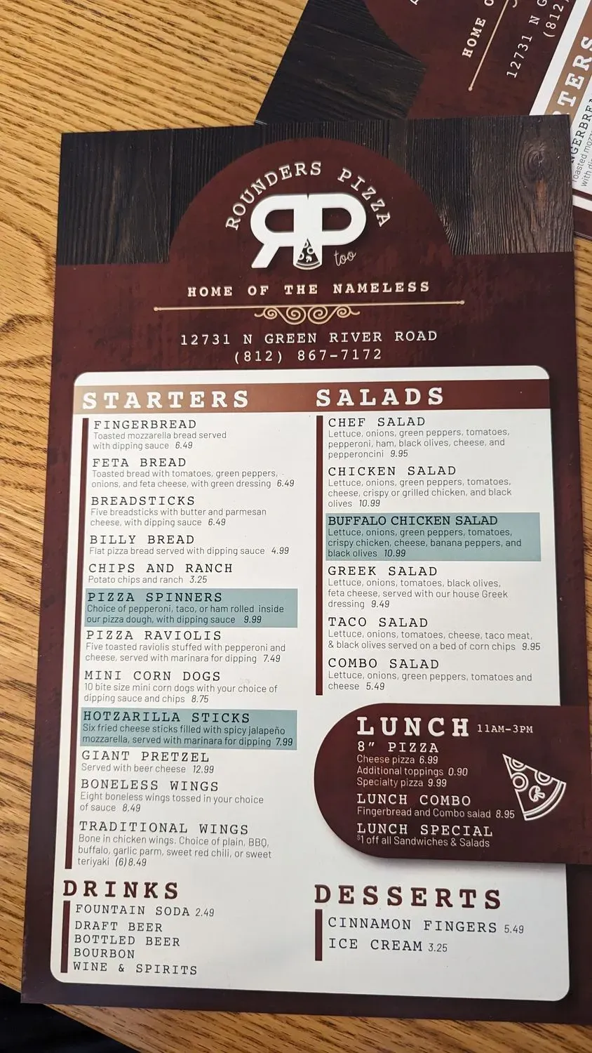 Menu 5