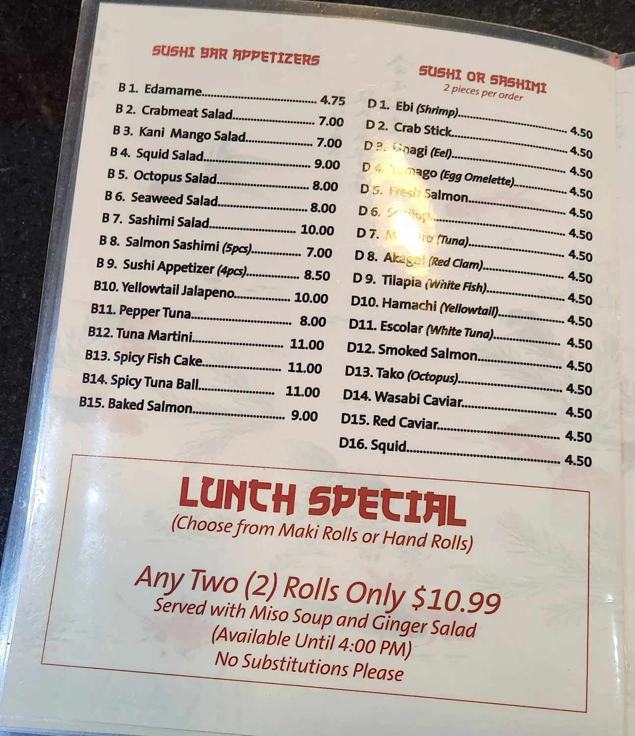 Menu 4