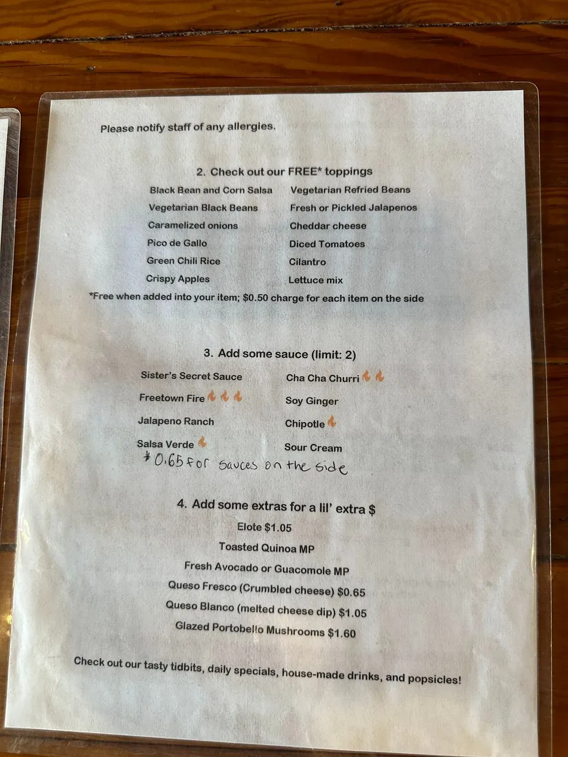 Menu 1