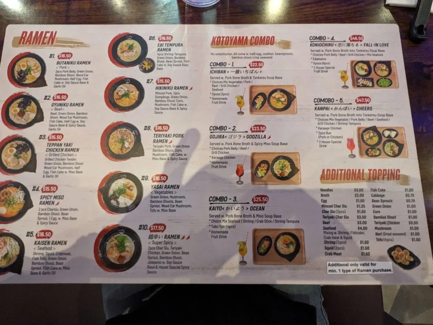 Menu 5