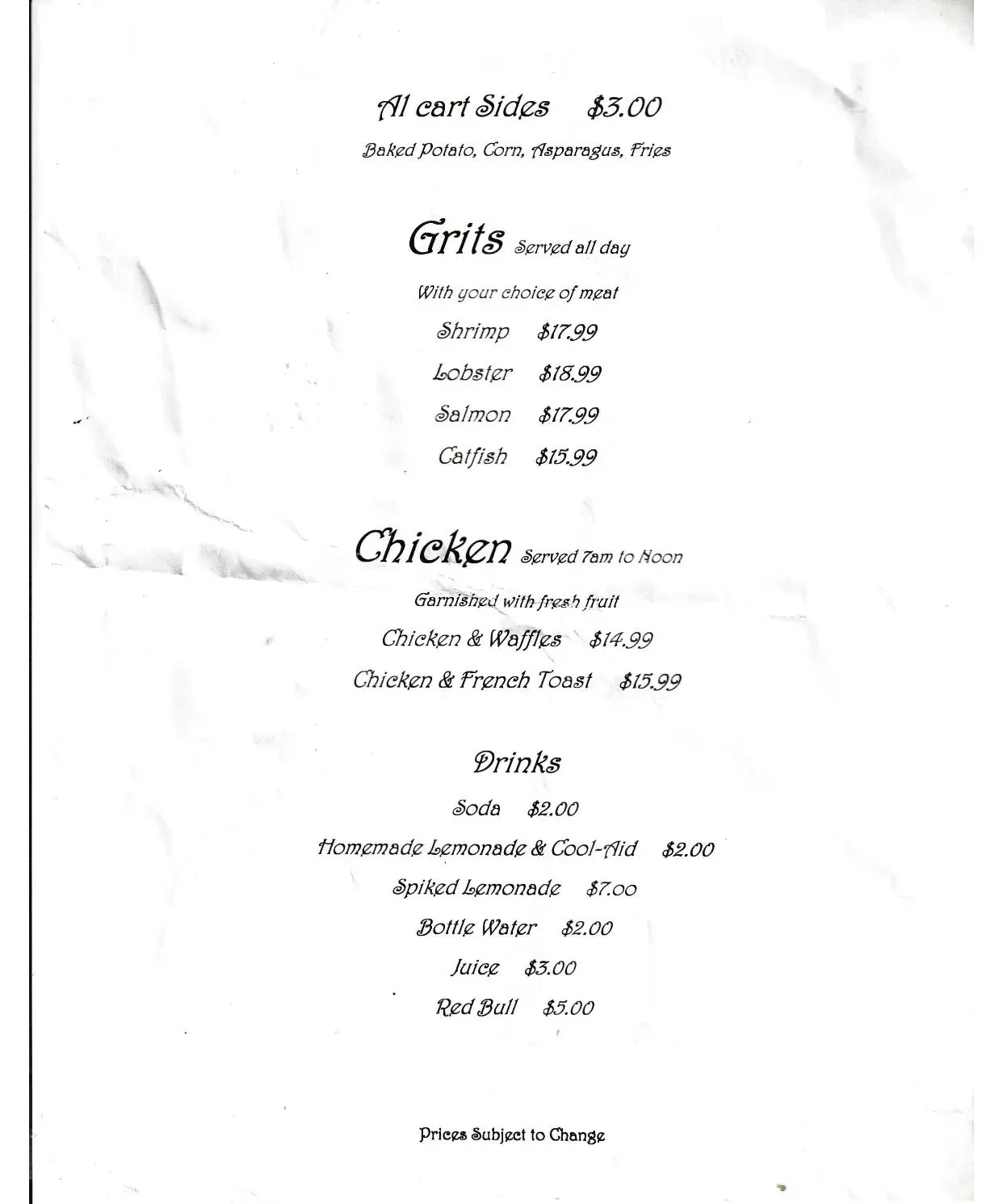 Menu 2