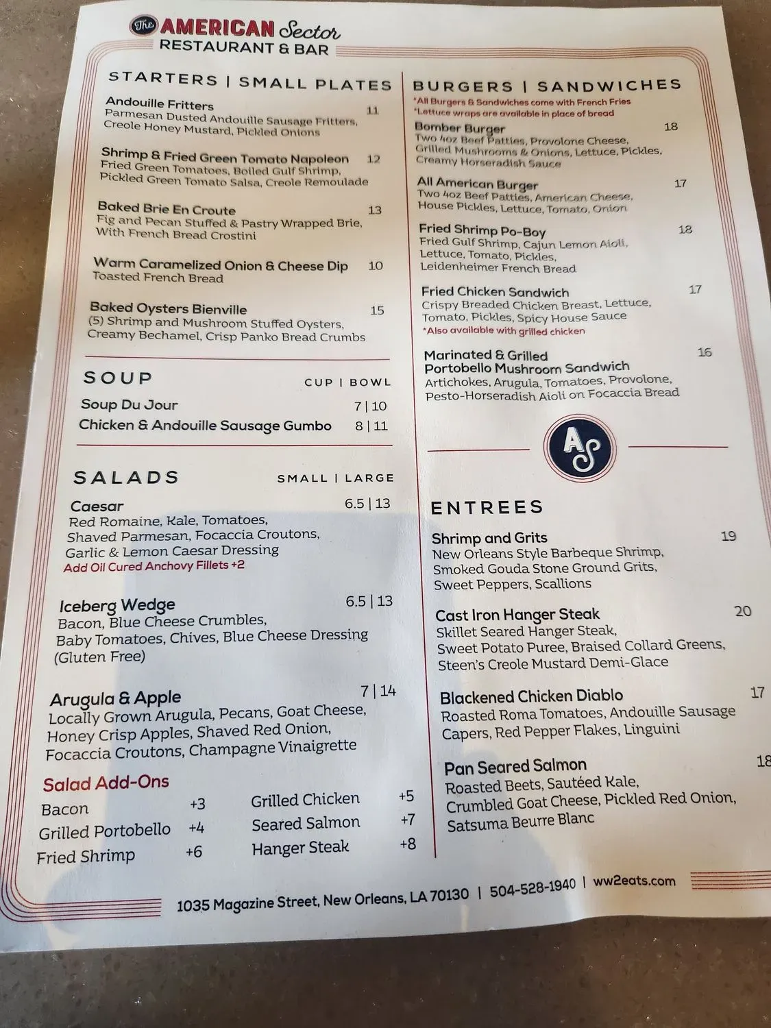 Menu 5