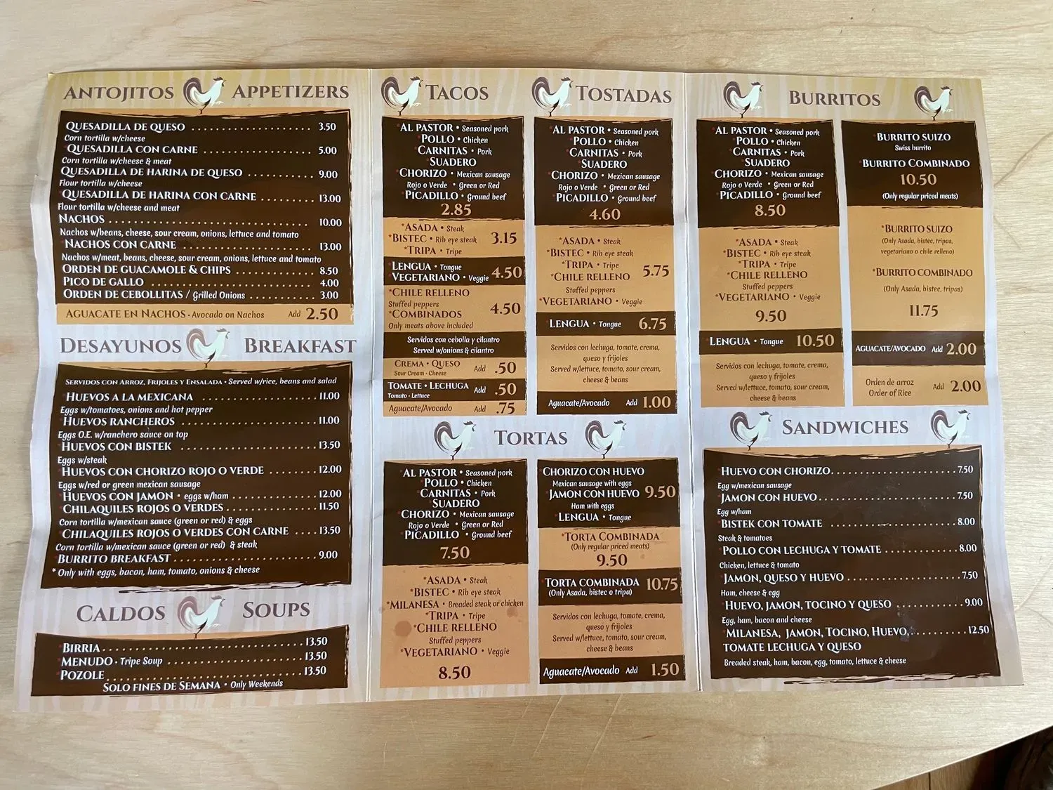 Menu 1