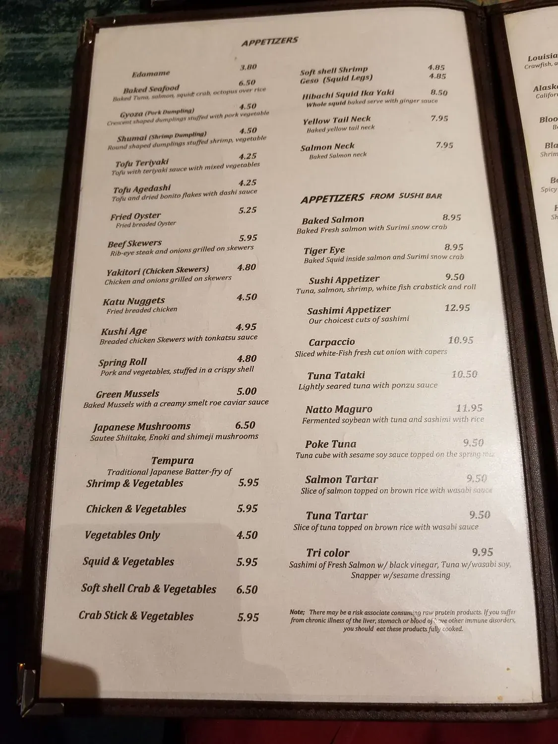 Menu 4