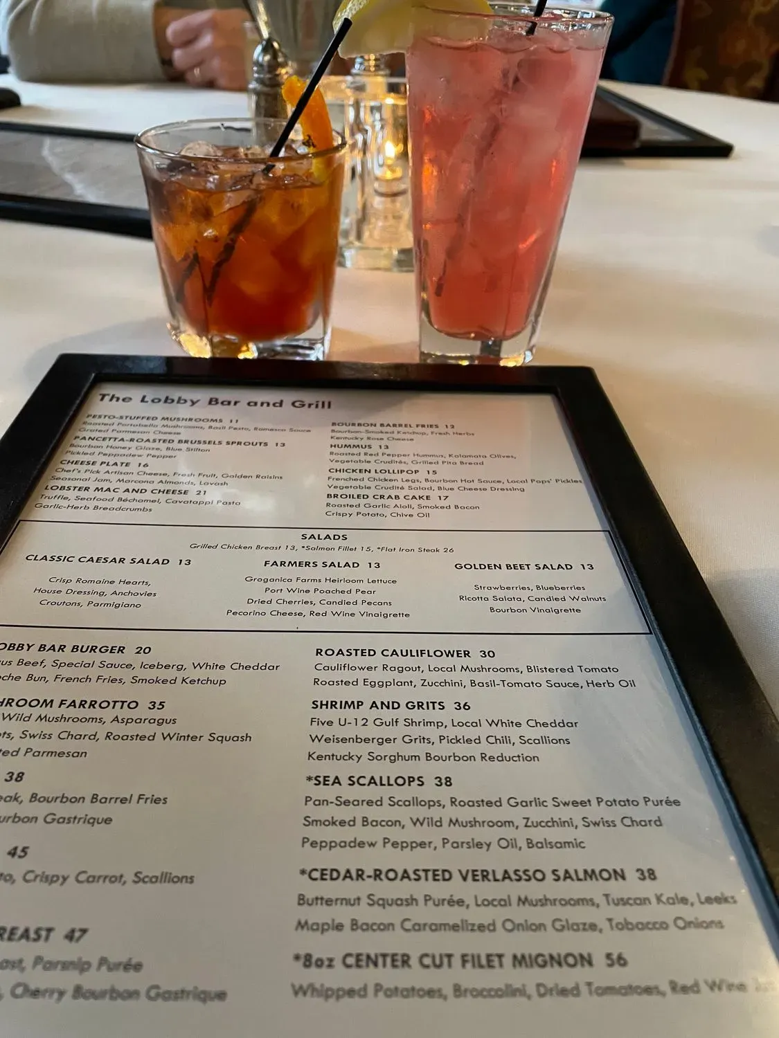 Lobby Bar & Grill at The Brown Hotel Menu - Updated November 2025