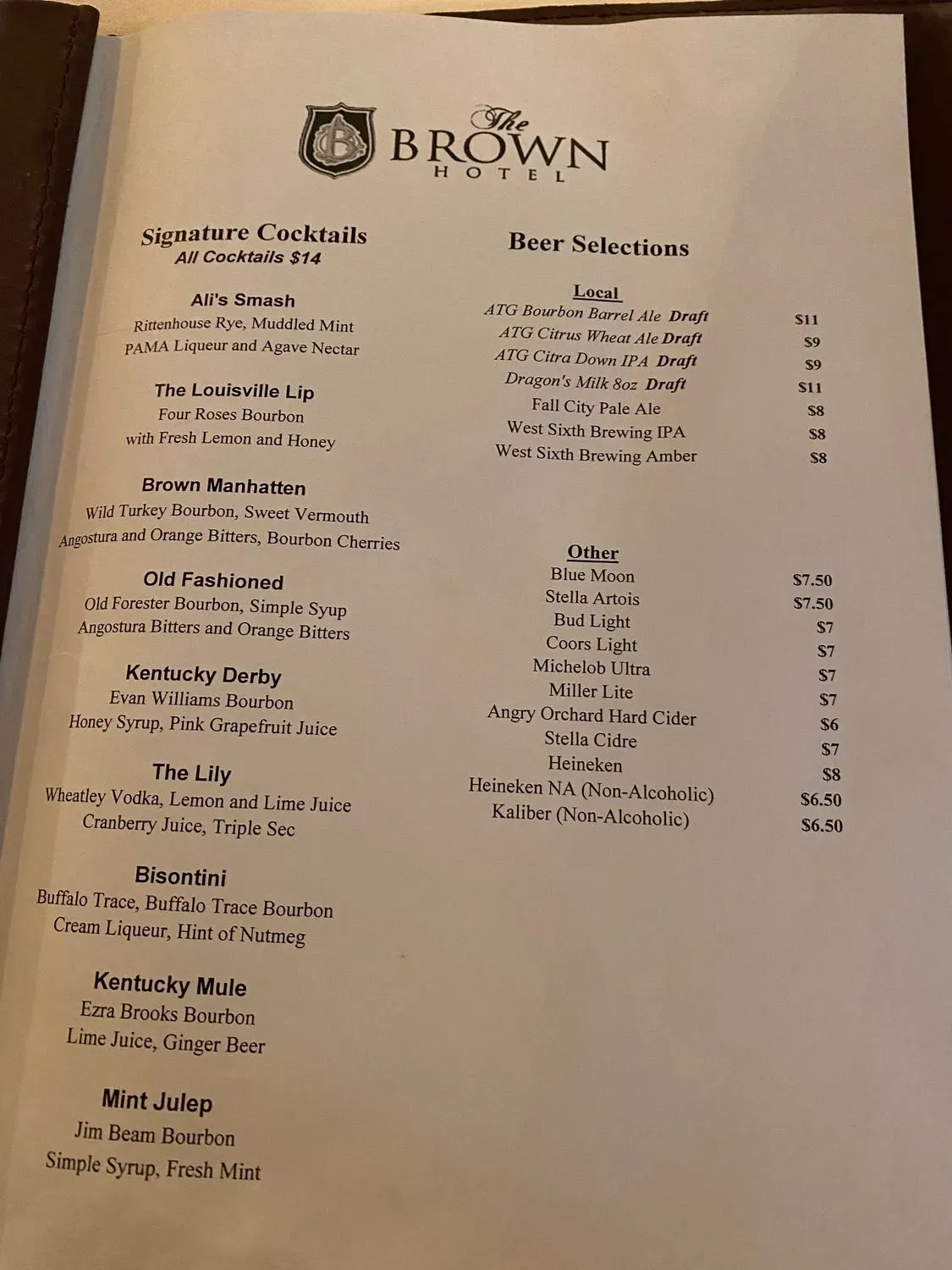 Menu 2