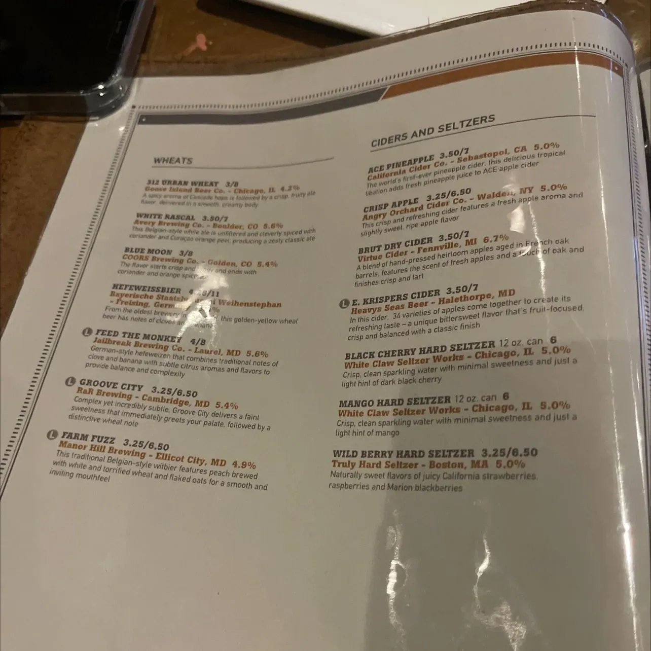 Menu 6