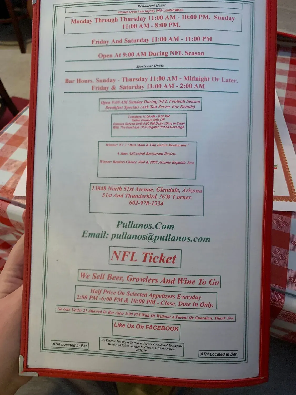 Menu 4