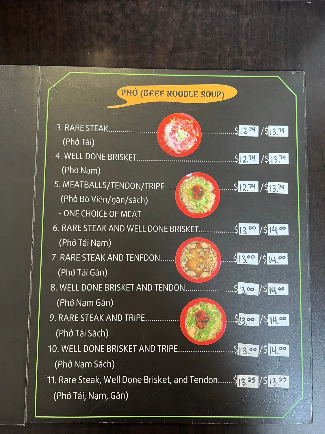 Menu 5