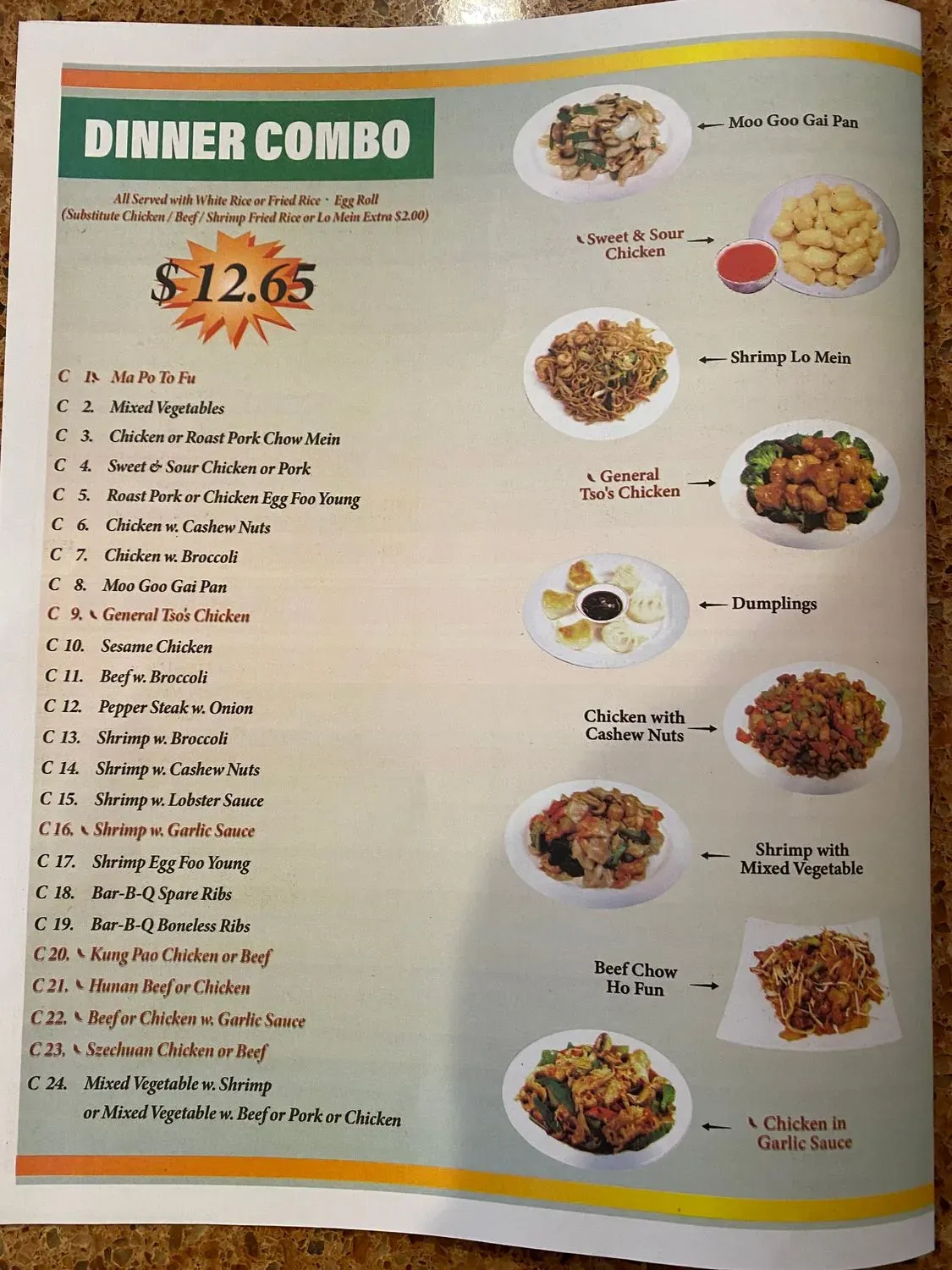 Menu 6