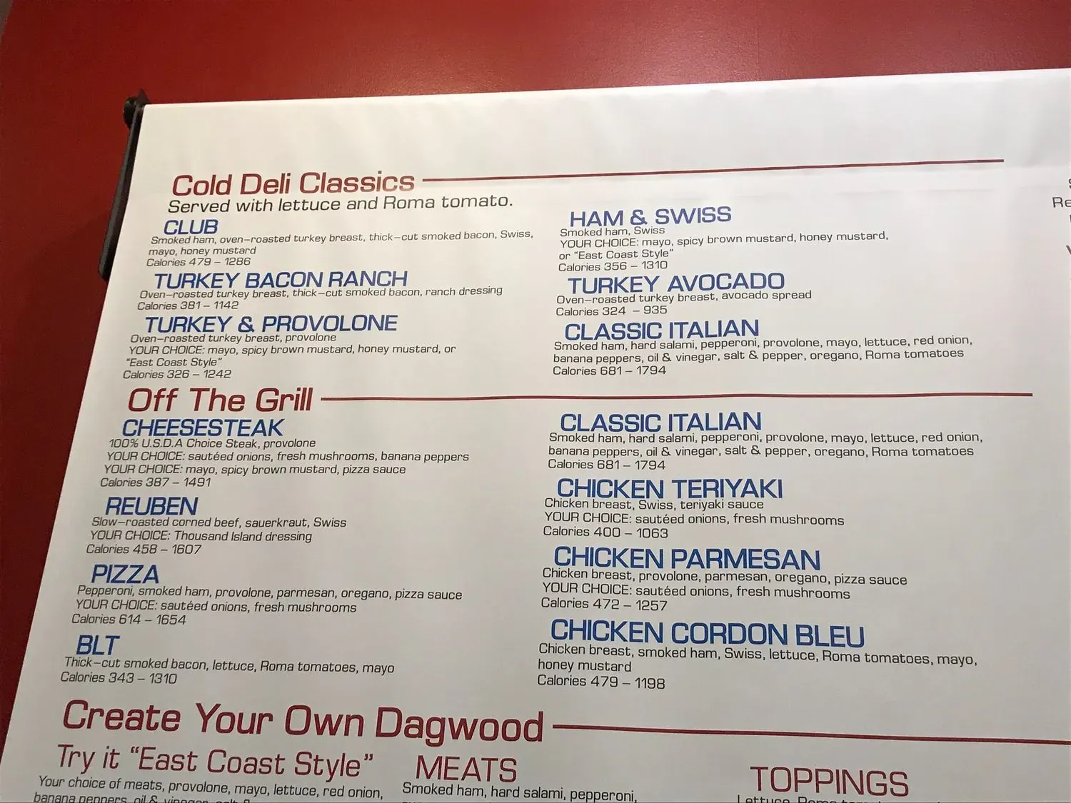 Menu 6