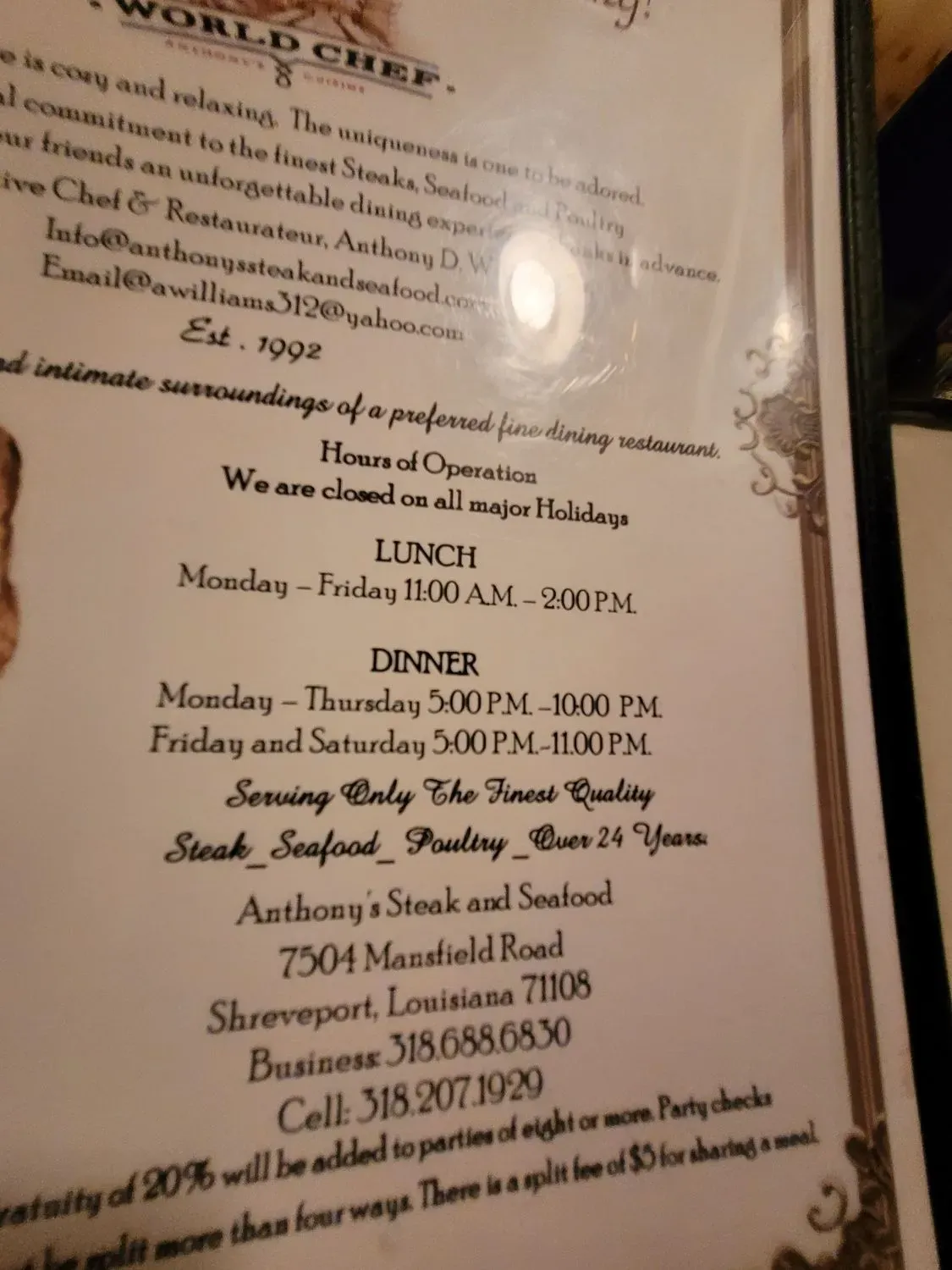 Menu 1