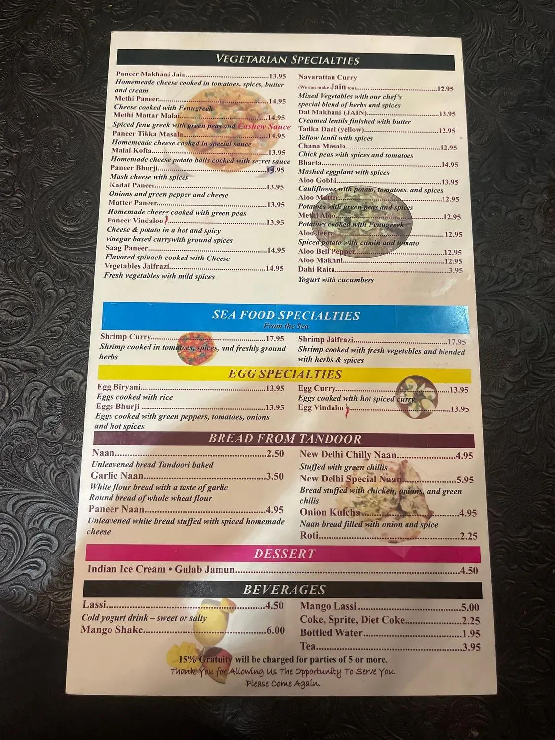 Menu 5