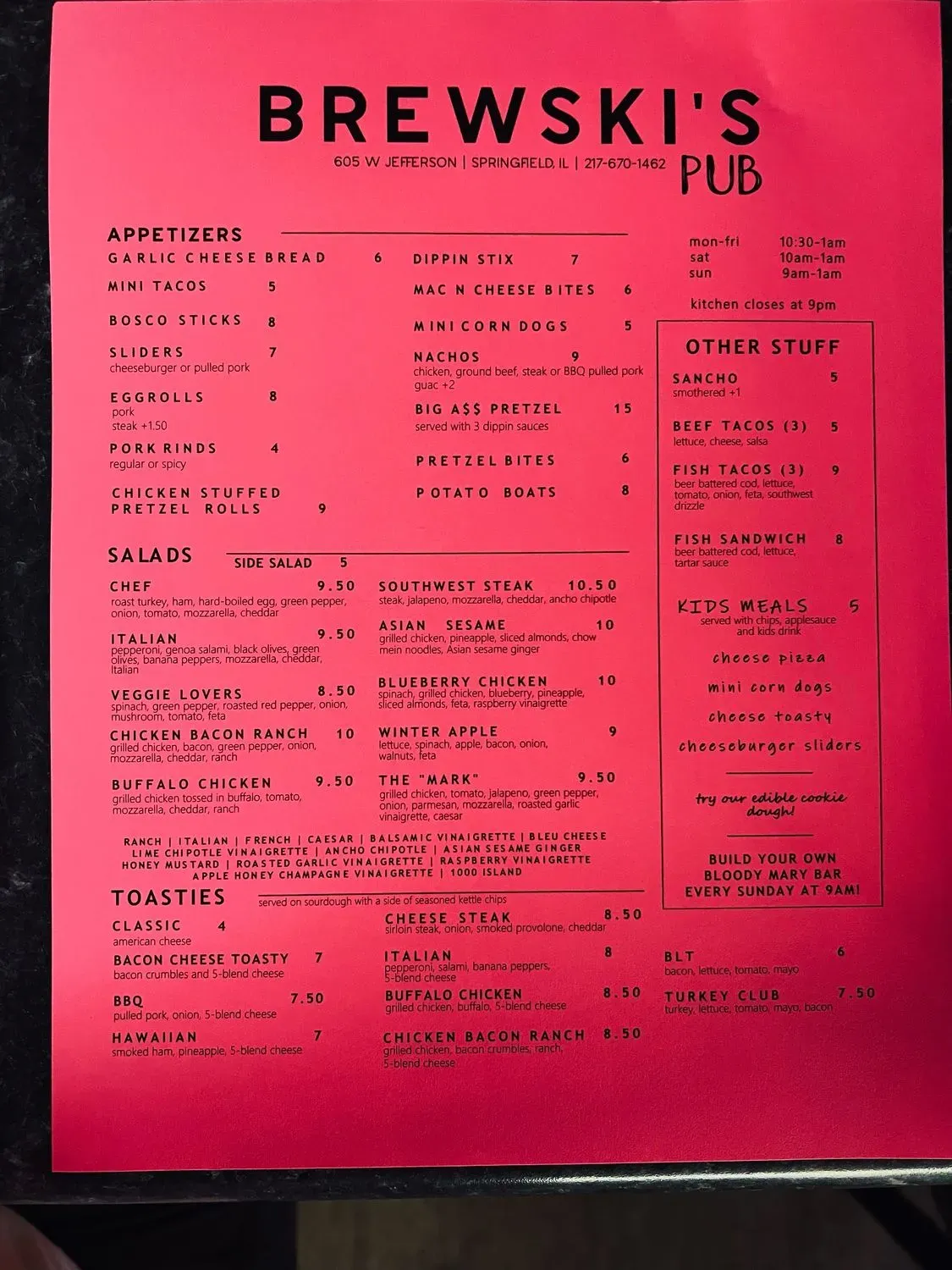 Menu 5