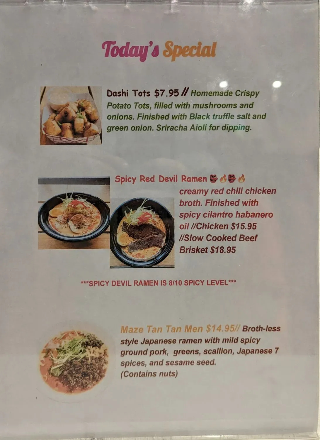 Menu 5