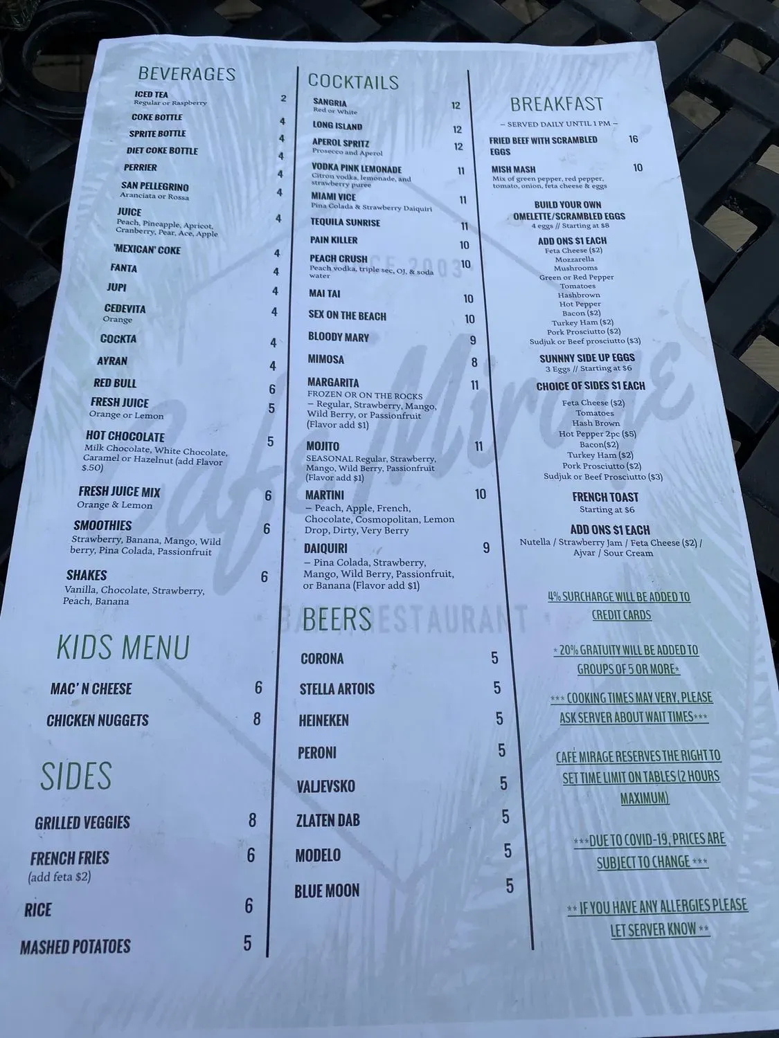 Menu 2