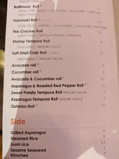 Menu 5