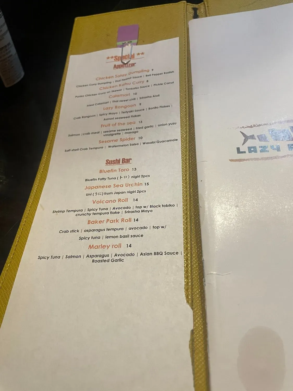 Menu 4